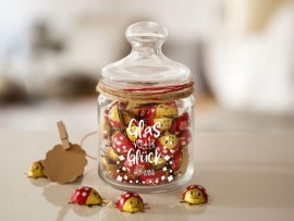 Glas voller Glück Geschenk