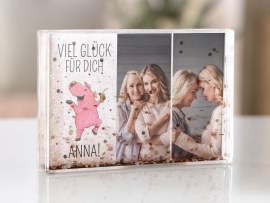 Schüttelrahmen Viel Glück Geschenk
