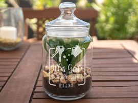 Keksglas als personalisiertes Einzugsgeschenk