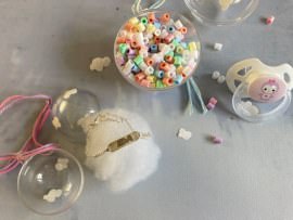 DIY Kugeln Babygeschenk