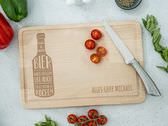Holzschneidebrett mit Gravur