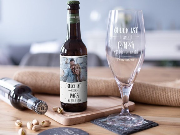 Personalisiertes Bier-Geschenkset