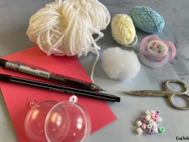 Baby-Geschenkkorb basteln Material