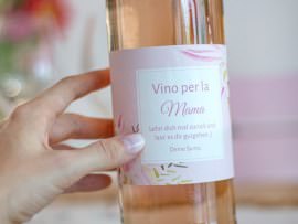 Personalisiertes Weinetikett Mama