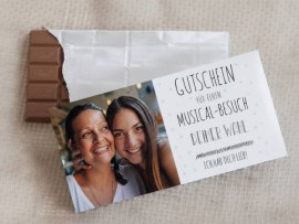 Schokolade als Gutschein