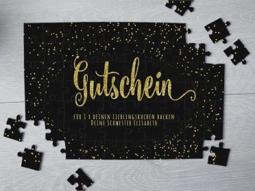 Puzzle als Gutschein