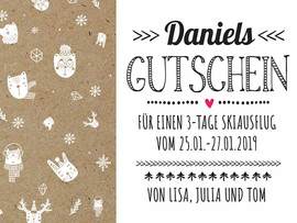 Gutschein Weihnachten Vorlage kostenlos