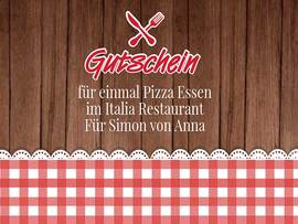 Gutschein Pizza