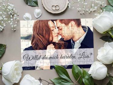 Puzzle als Geschenkidee zum Heiratsantrag