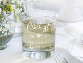 Trinkglas mit Gravur