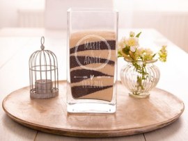 Sandzeremonie in der Vase