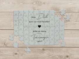 Personalisiertes Puzzle Trauzeugen