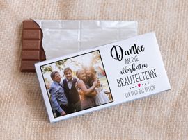 Danke-Schokolade Geschenk Brauteltern
