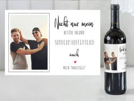 Weinetikett Trauzeuge fragen