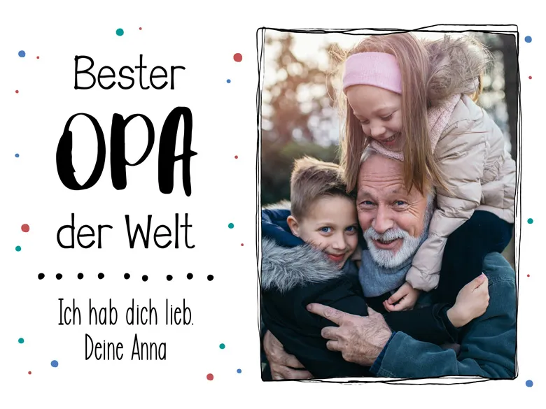 Foto-Adventskalender für Opa