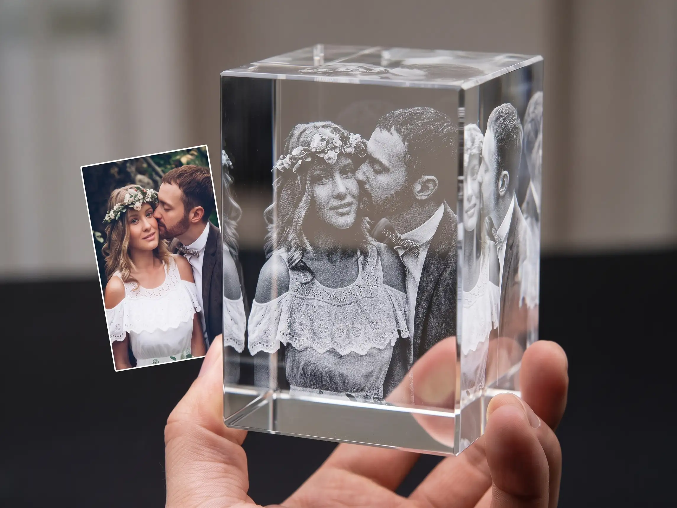 3D Glasfoto