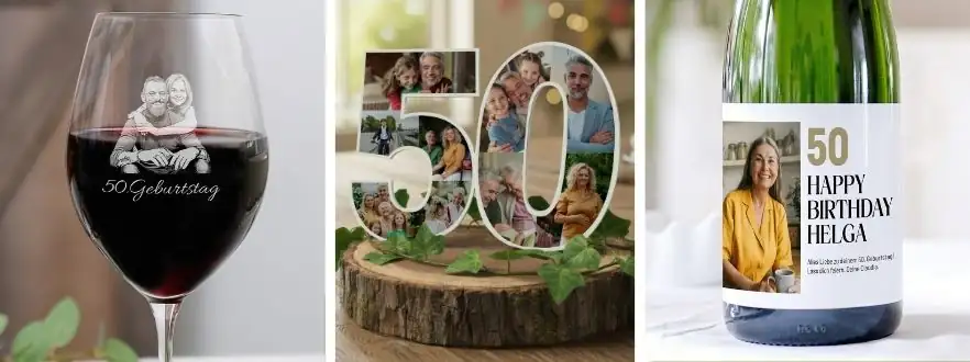 Geschenke zum 50. Geburtstag