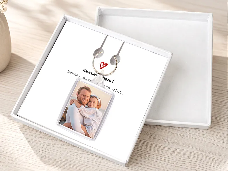 Geschenkschachtel Schlüsselanhänger Motiv neutral