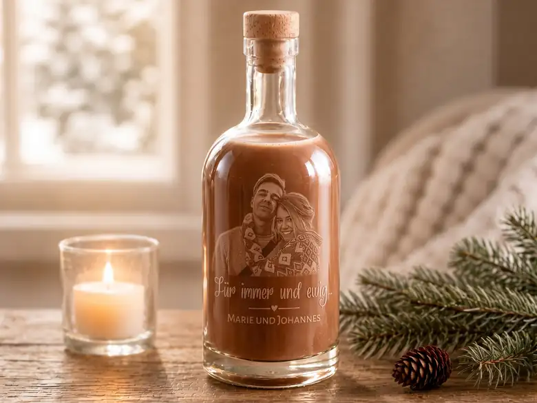 Flasche mit Gravur