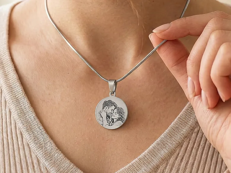 Kette graviert mit Foto