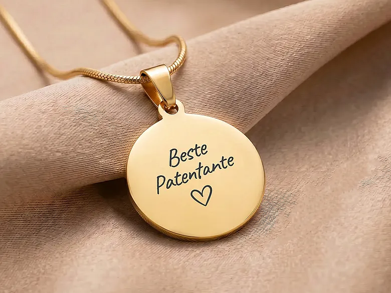 Gravierte Halskette Beste Patentante