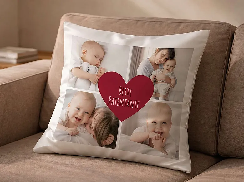 Fotokissen Geschenk für Taufpatin