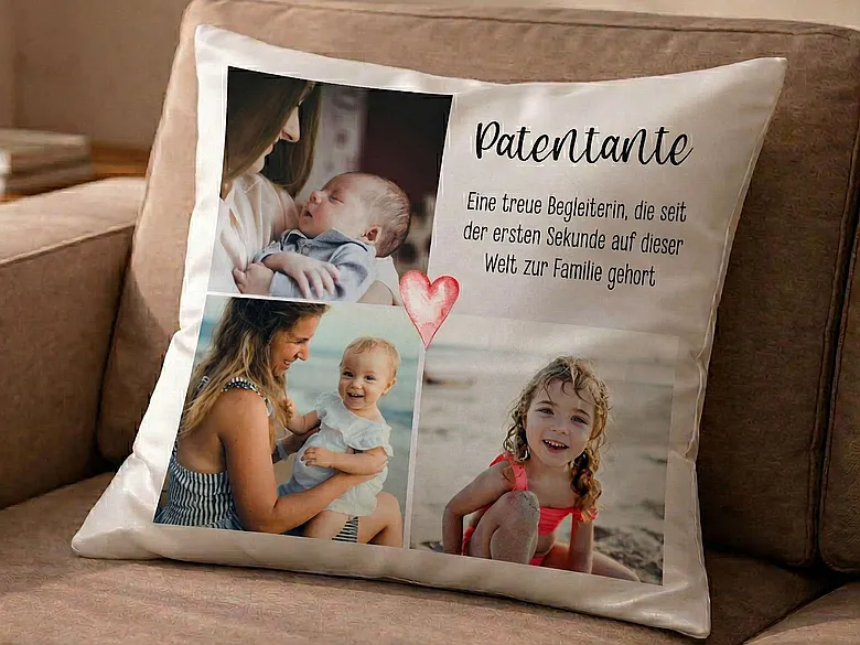 Fotokissen Geschenk für Patentante