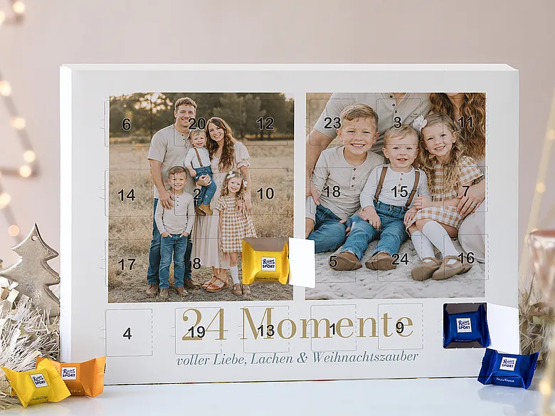 Adventskalender mit Familienfotos