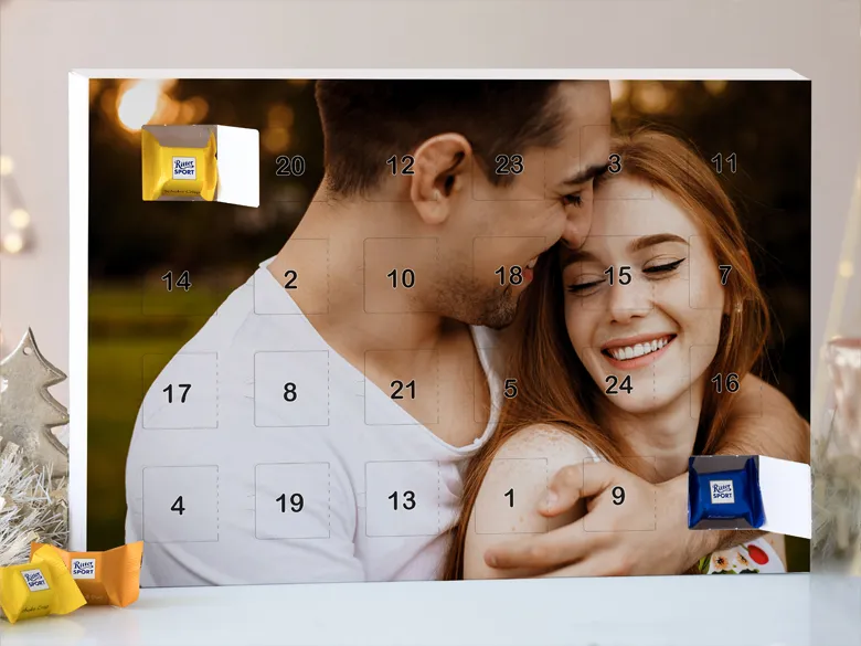 Adventskalender mit Druck
