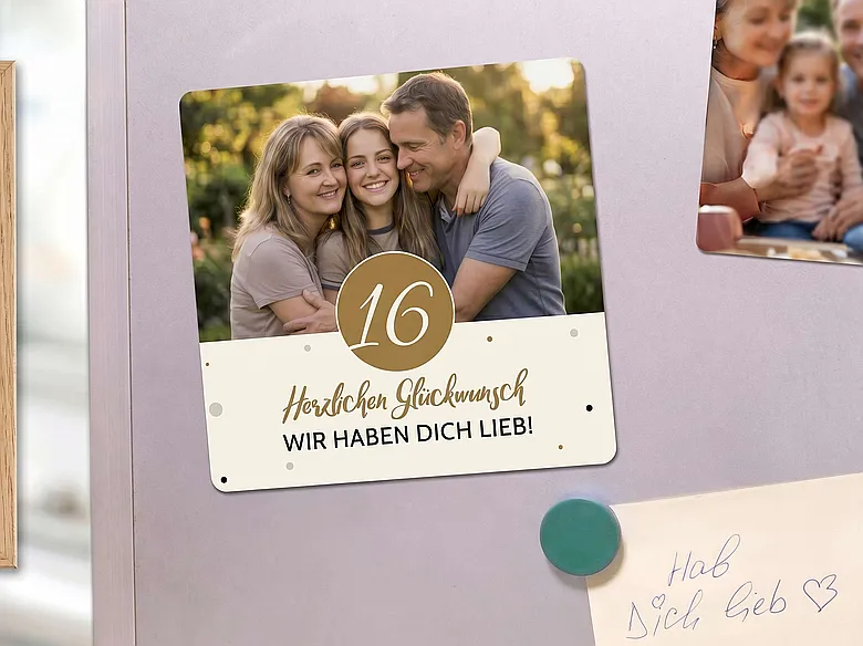  Retromagnet Geschenk zum 16. Geburtstag