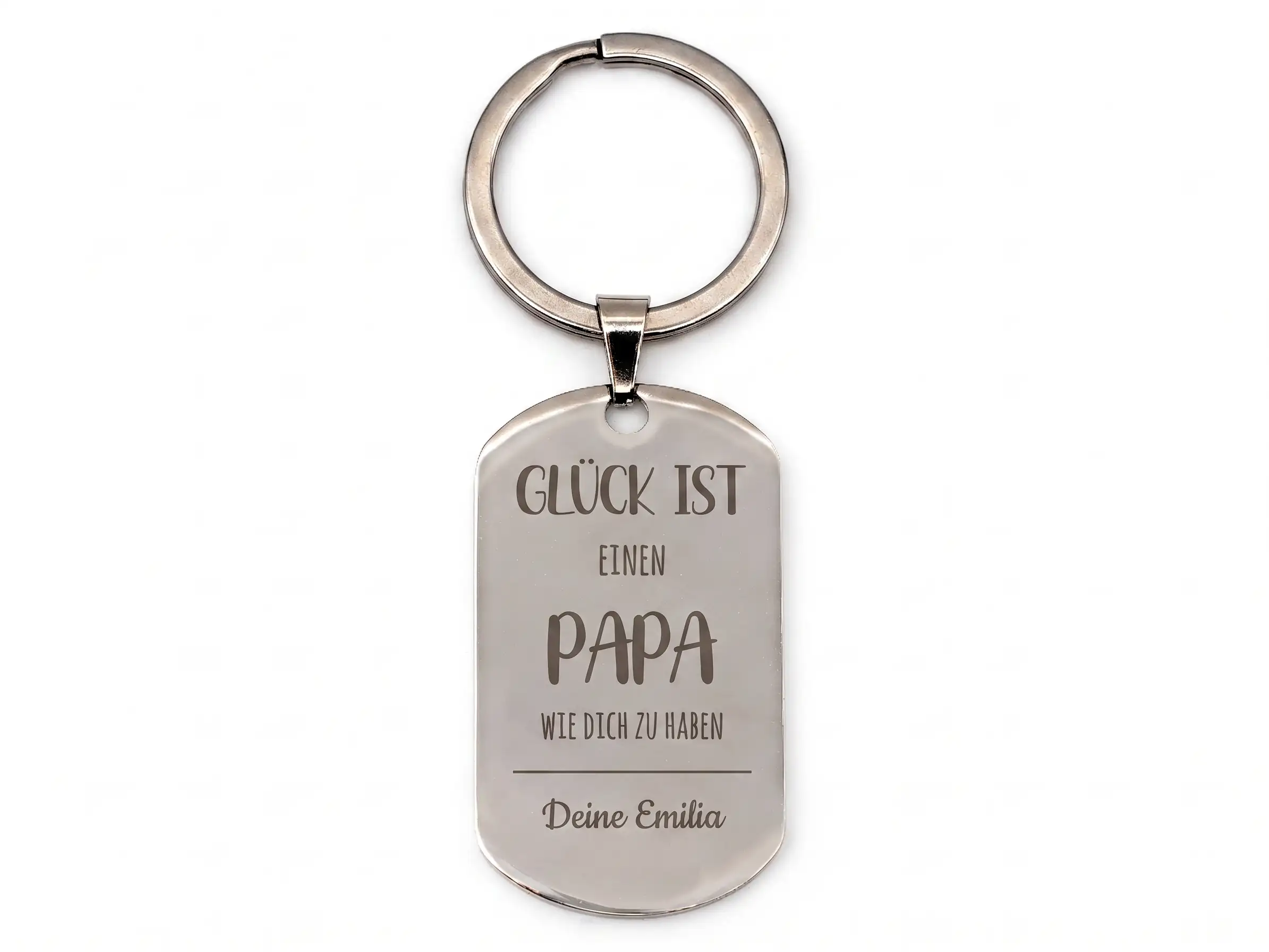 Schlüsselanhänger mit Gravur Motiv Papa