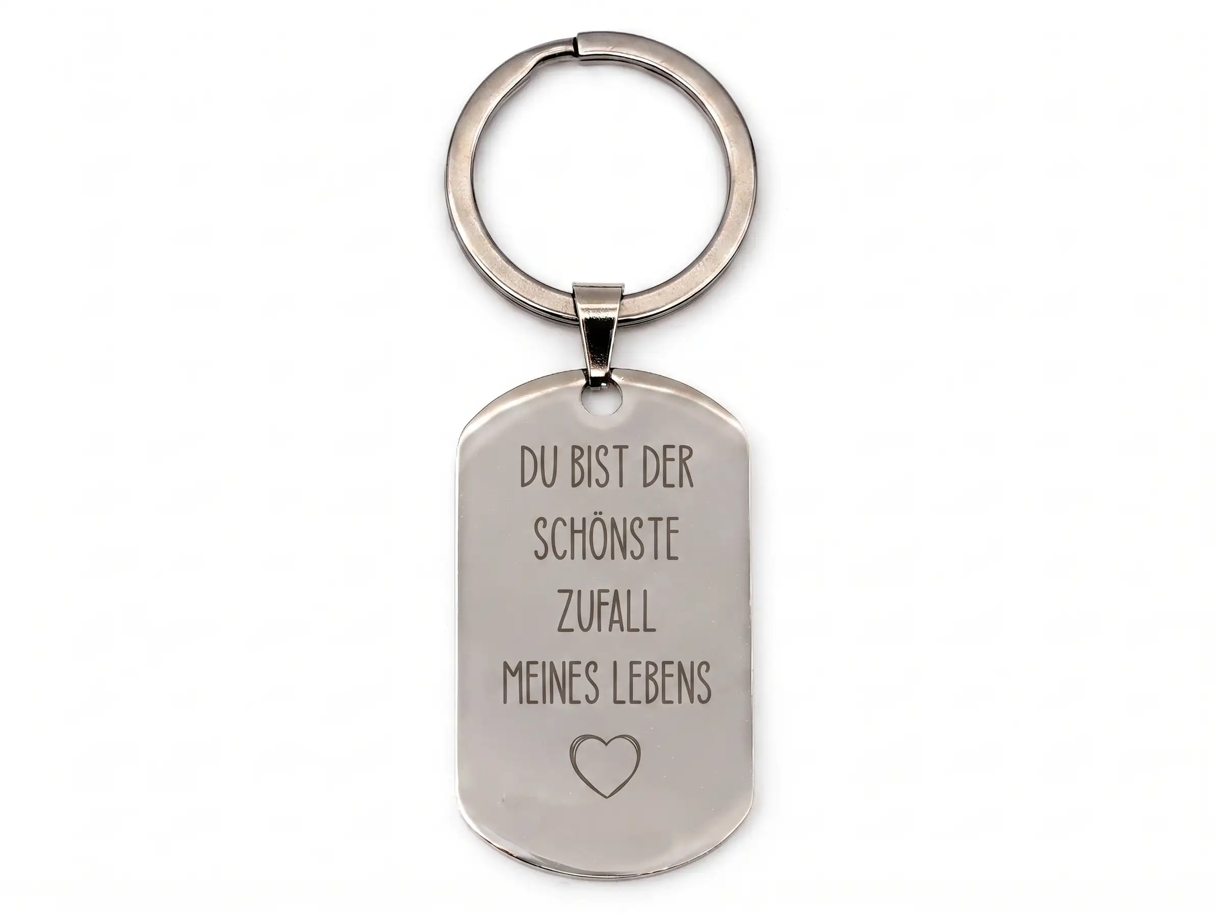 Schlüsselanhänger mit Textgravur