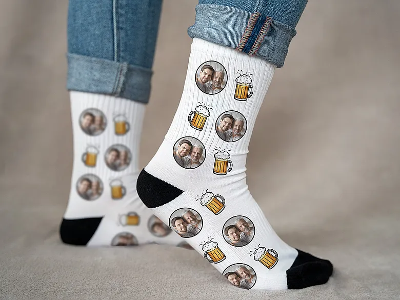 Bedruckte Socken Männergeschenk