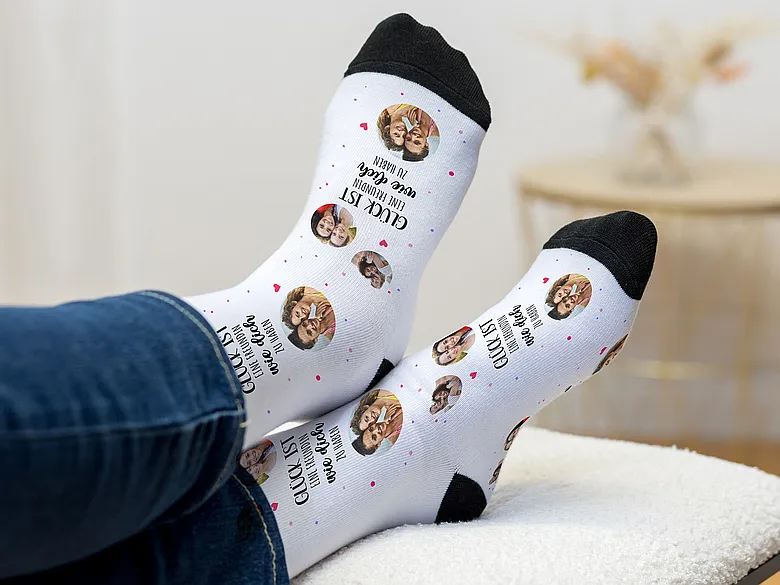 Bedruckte Socken