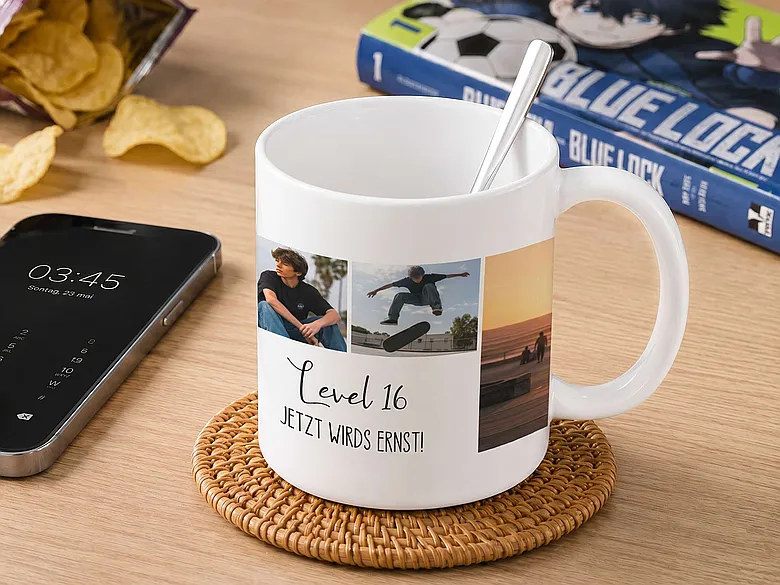 Fototasse Geschenk Jugendliche