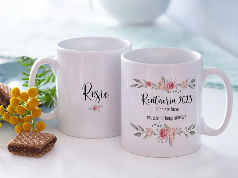 Tasse Abschied Rente