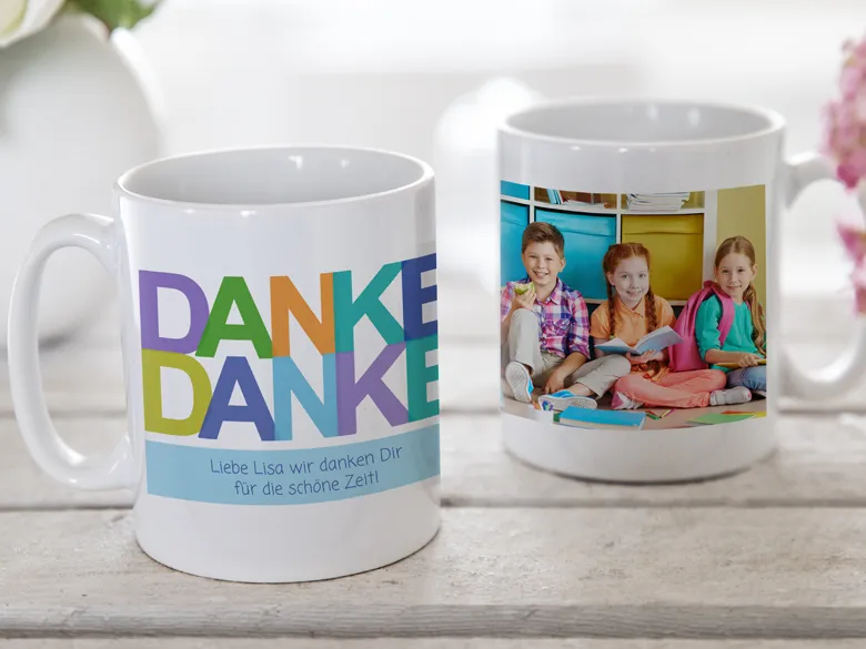 Tasse als Dankeschön