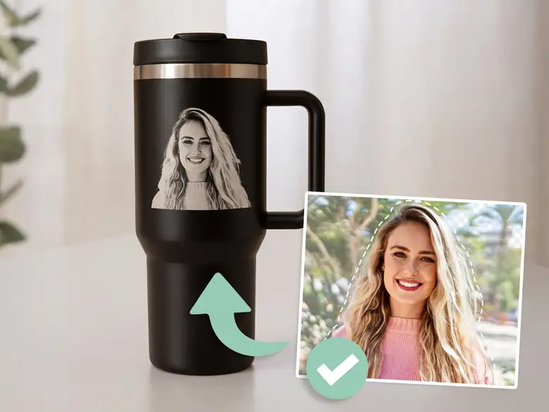 Thermobecher mit Fotogravur