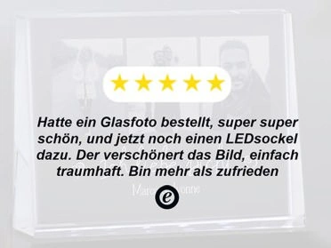 Trusted Shops Bewertung Glasfoto 1