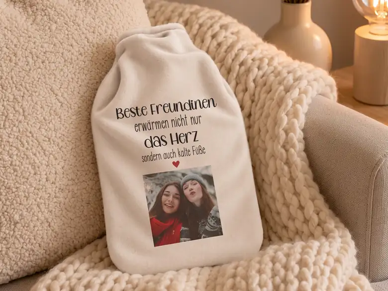 Wärmflasche personalisiertes Weihnachtsgeschenk