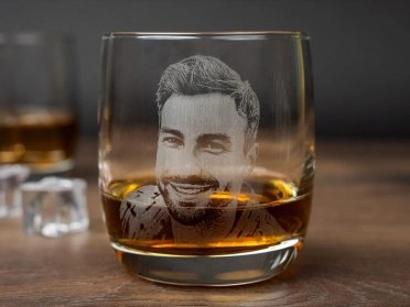 Whiskylas mit Fotogravur