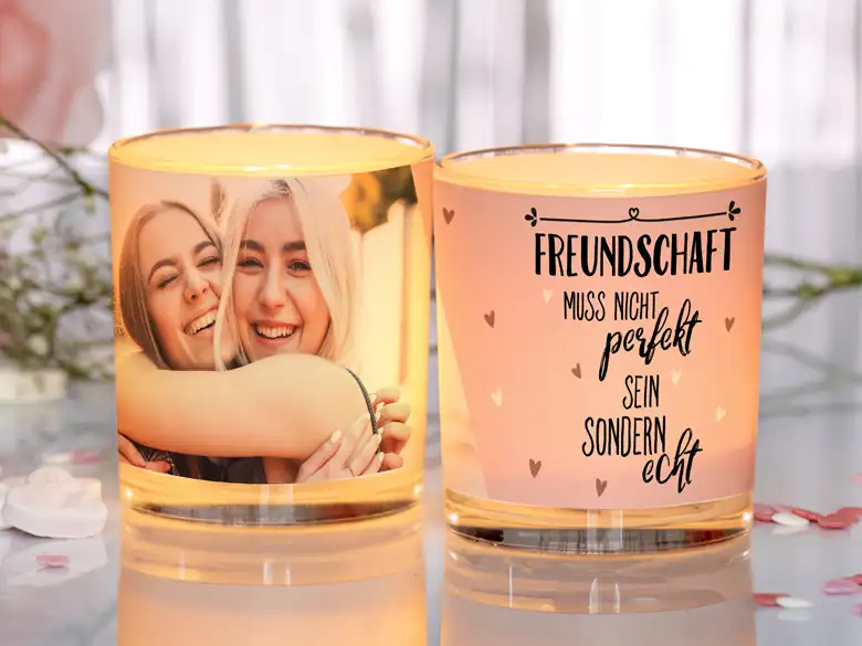 Windlicht Freundschaft