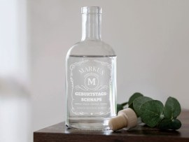 Flasche mit Gravur