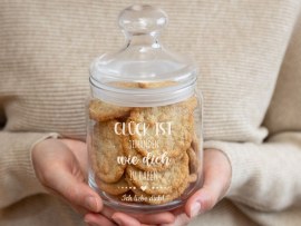 Keksglas mit Gravur