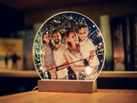 LED-Lampe mit Foto