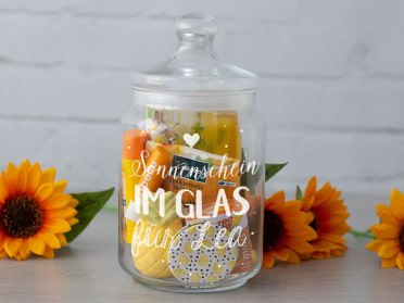 Sonnenschein im Glas für die beste Freundin
