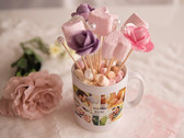 Blumen basteln Marshmallow