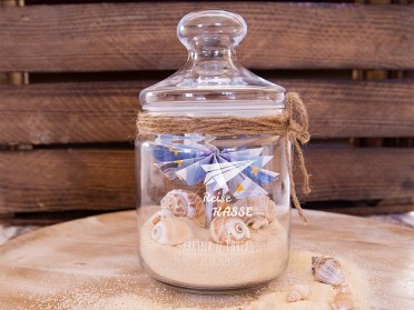 Geldgeschenk im Glas Reisekasse