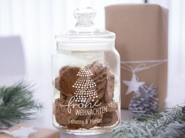 Keksglas als Verpackungsidee für Weihnachtsgeschenke