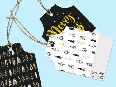 Geschenkanhänger für Geschenkverpackung Weihnachten